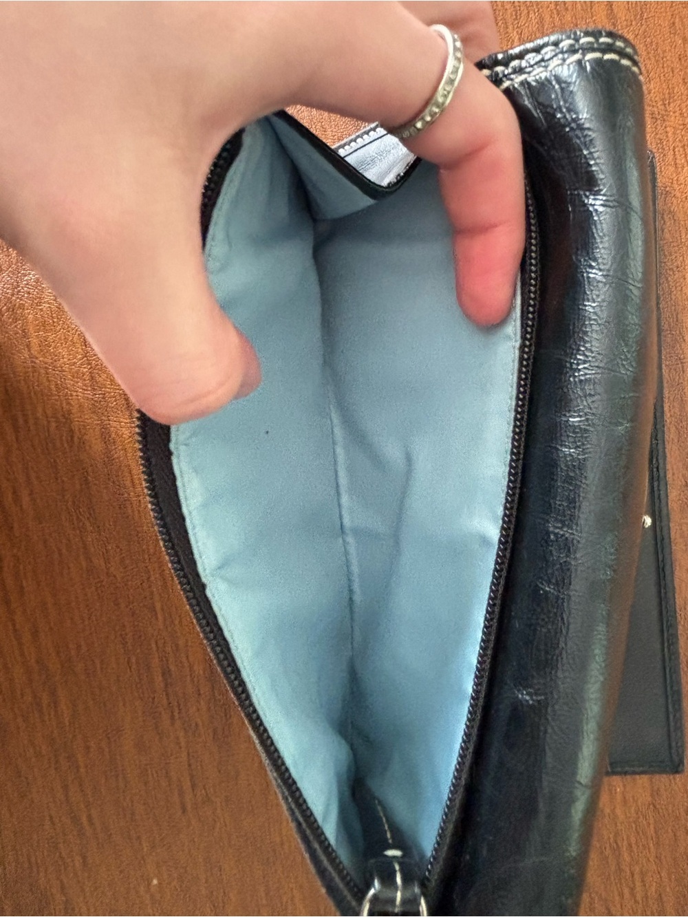 Coach Black Signature Long Wallet - Picture 10 of 10
